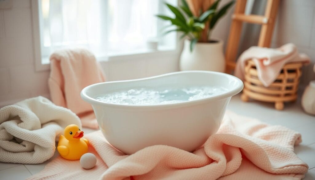 newborn bath